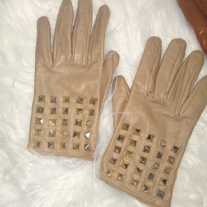 Valentino rock stud gloves